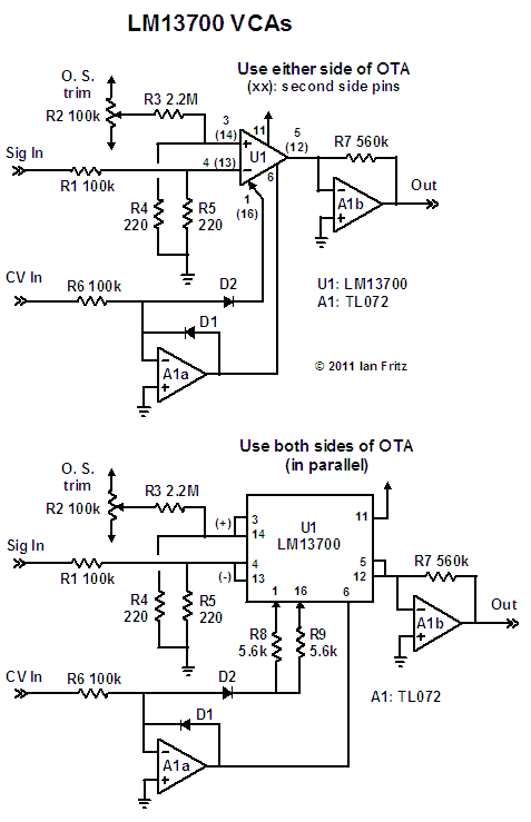 Application to dual OTA LM13600