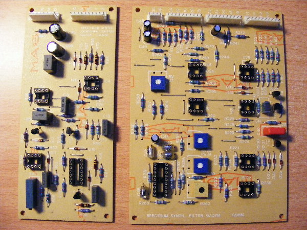 Spectrum Keyboard Ctrl and VCF PCB's.JPG