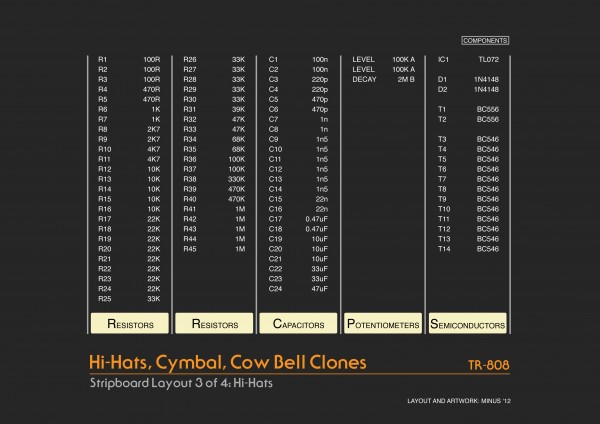 TR-808 Hi Hats Stripboard Components.jpg