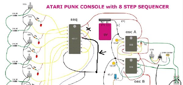 Схема atari punk console