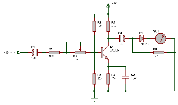 Vu meter схема