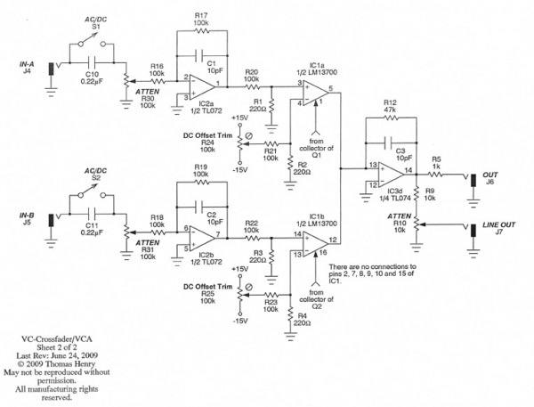 electro-music.com :: View topic - Voltage Controlled Crossfader/VCA